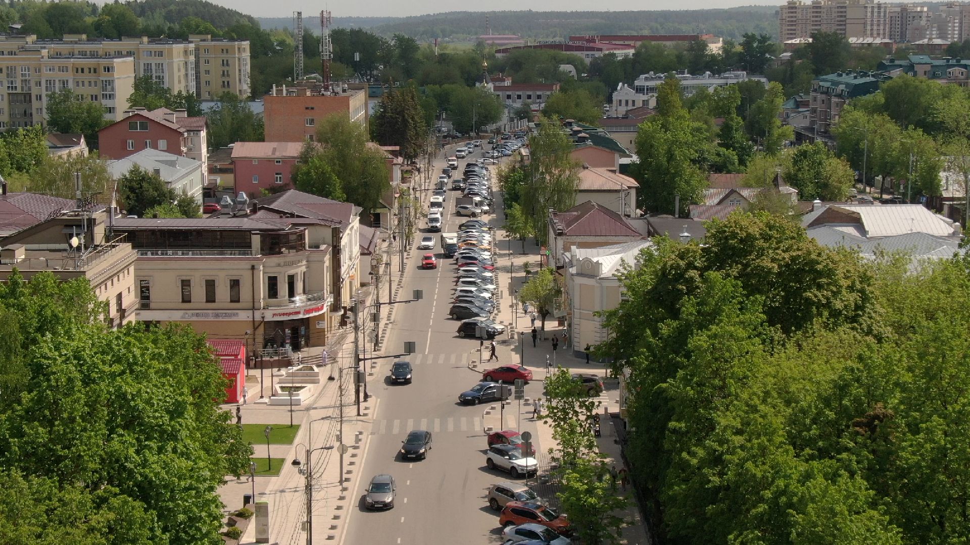 Звенигород, культура, благоустройство,видео с коптера,