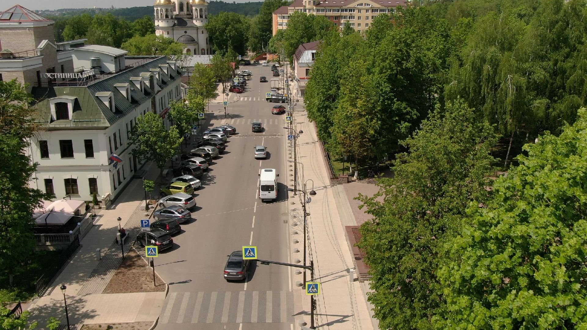 Звенигород, культура, благоустройство,видео с коптера,