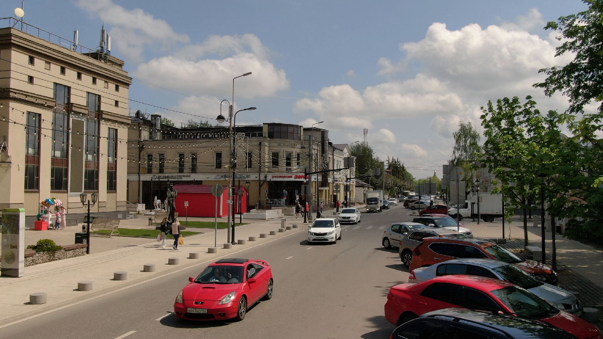 Звенигород, культура, благоустройство,видео с коптера,