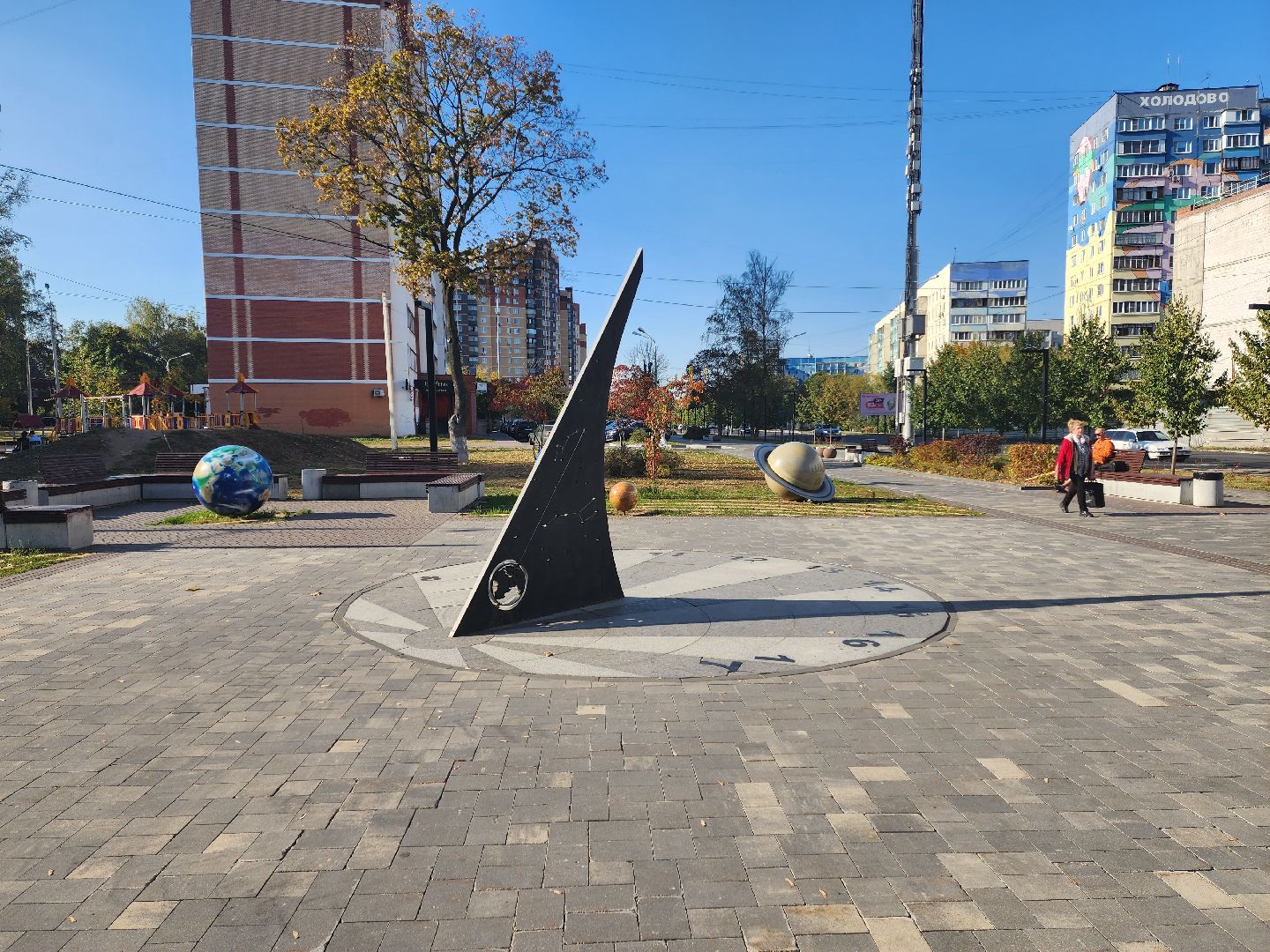 раменское, благоустройство, бульвар на чугунова, солнечные часы,