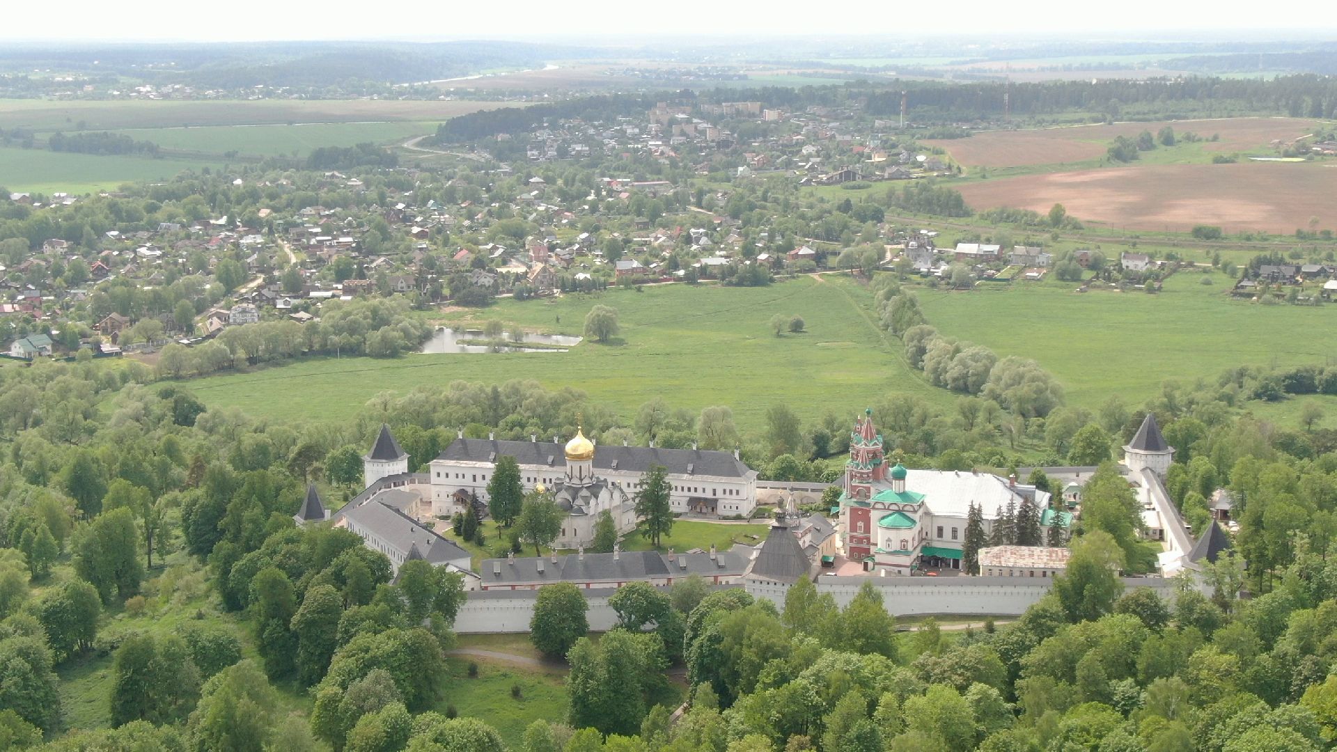 звенигород, монастырь, культура,видео с коптера,