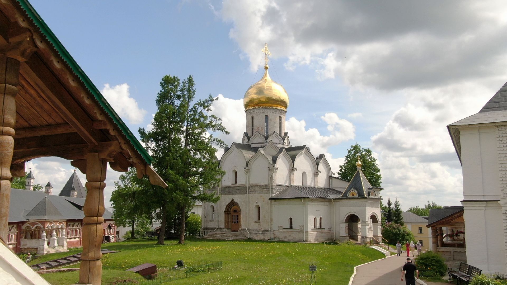 звенигород, монастырь, культура,видео с коптера,