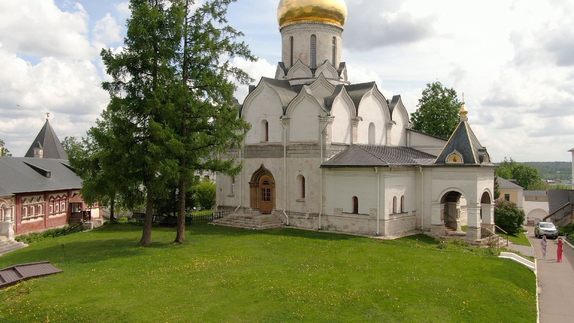 звенигород, монастырь, культура,видео с коптера,