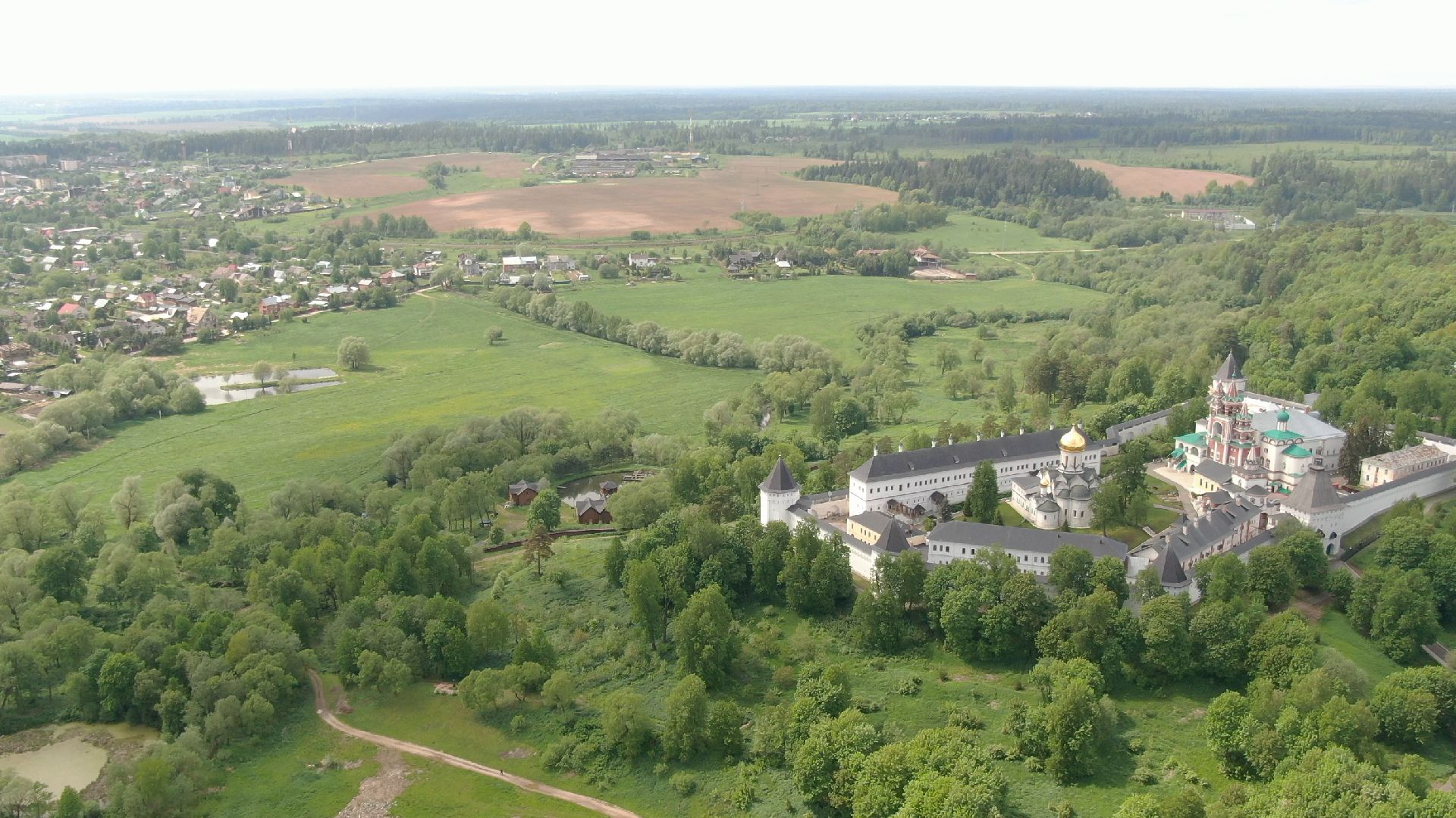 звенигород, монастырь, культура,видео с коптера,