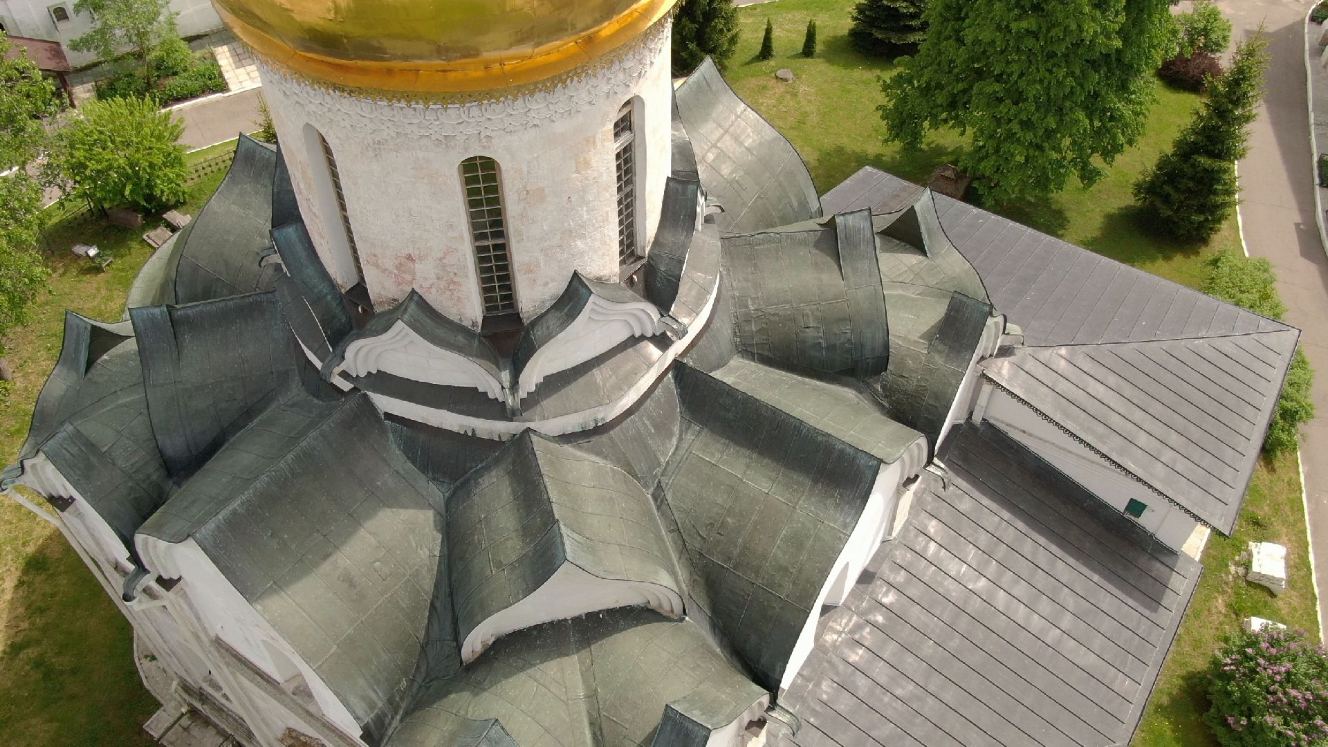 звенигород, монастырь, культура,видео с коптера,