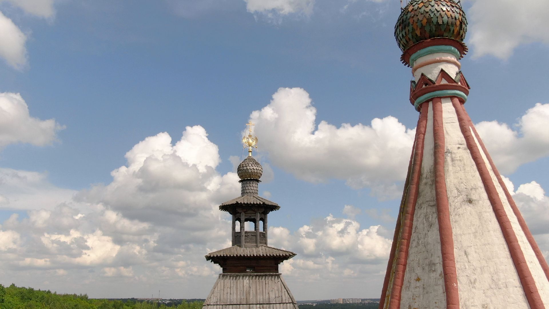 звенигород, монастырь, культура,видео с коптера,