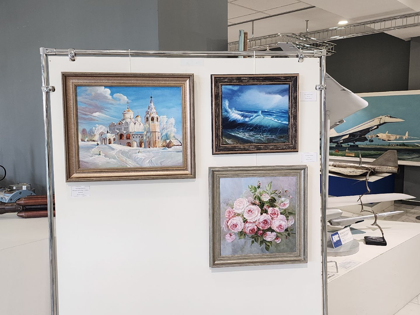 ЦАГИ, Демонстрационный центр, выставка, Душа в красках, Андреева, Есакова,