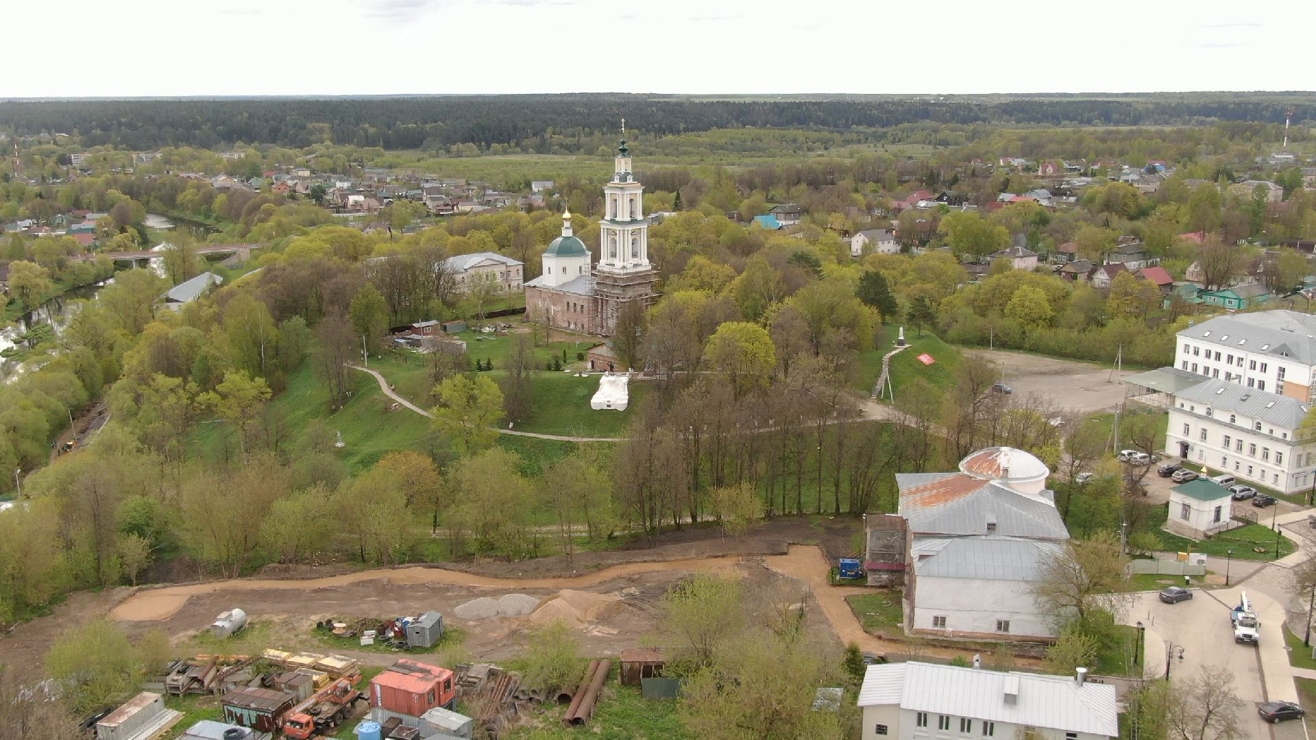верея, памятник, церкви, наро-фоминск,видео с коптера,