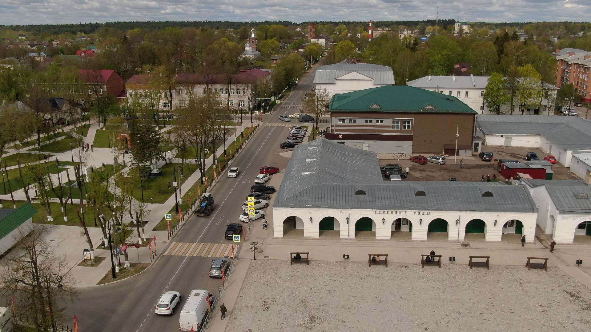 верея, площадь, наро-фоминск,видео с коптера,