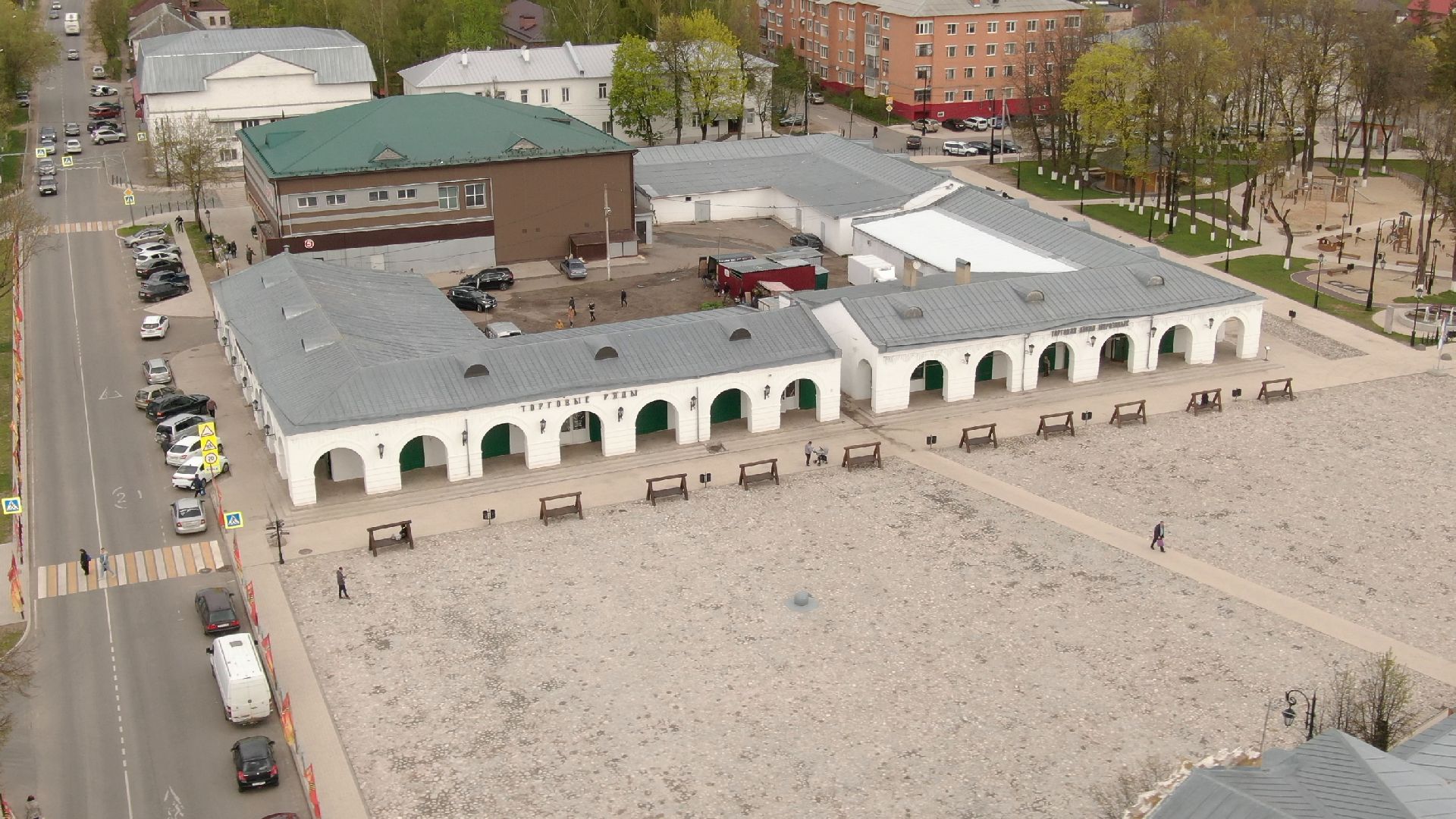 верея, площадь, наро-фоминск,видео с коптера,