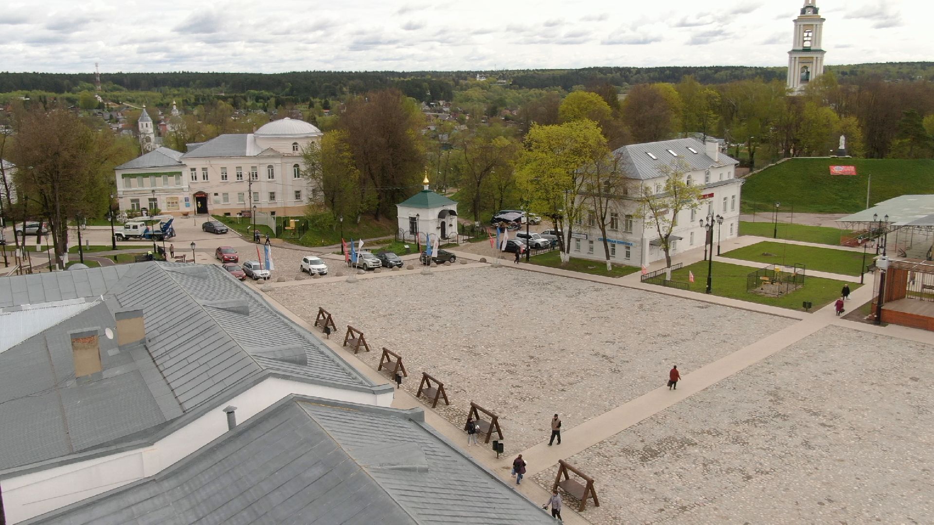 верея, площадь, наро-фоминск,видео с коптера,