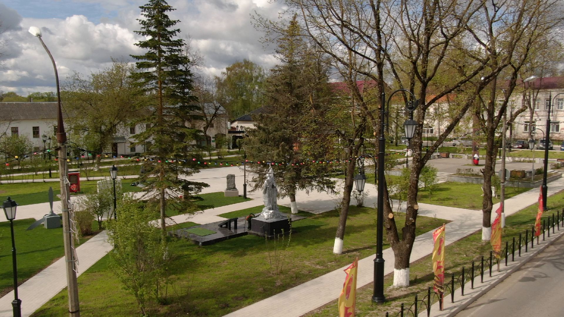 верея, площадь, наро-фоминск,видео с коптера,