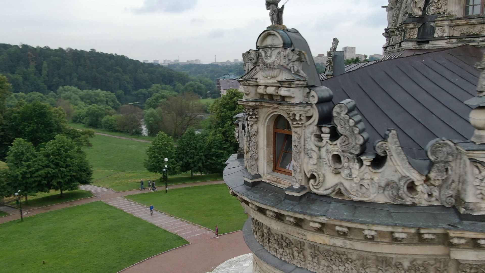 дубровицы, подольск, церковь,видео с коптера,