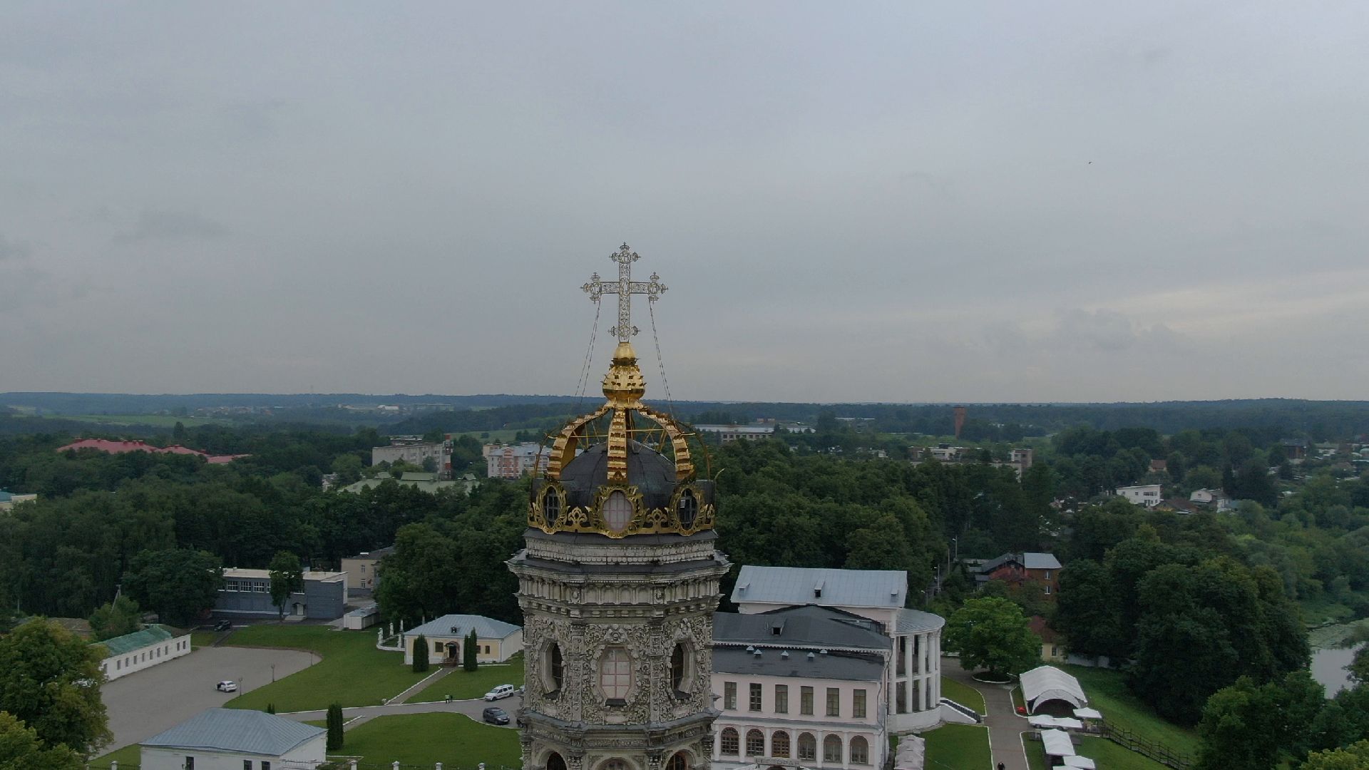 дубровицы, подольск, церковь,видео с коптера,