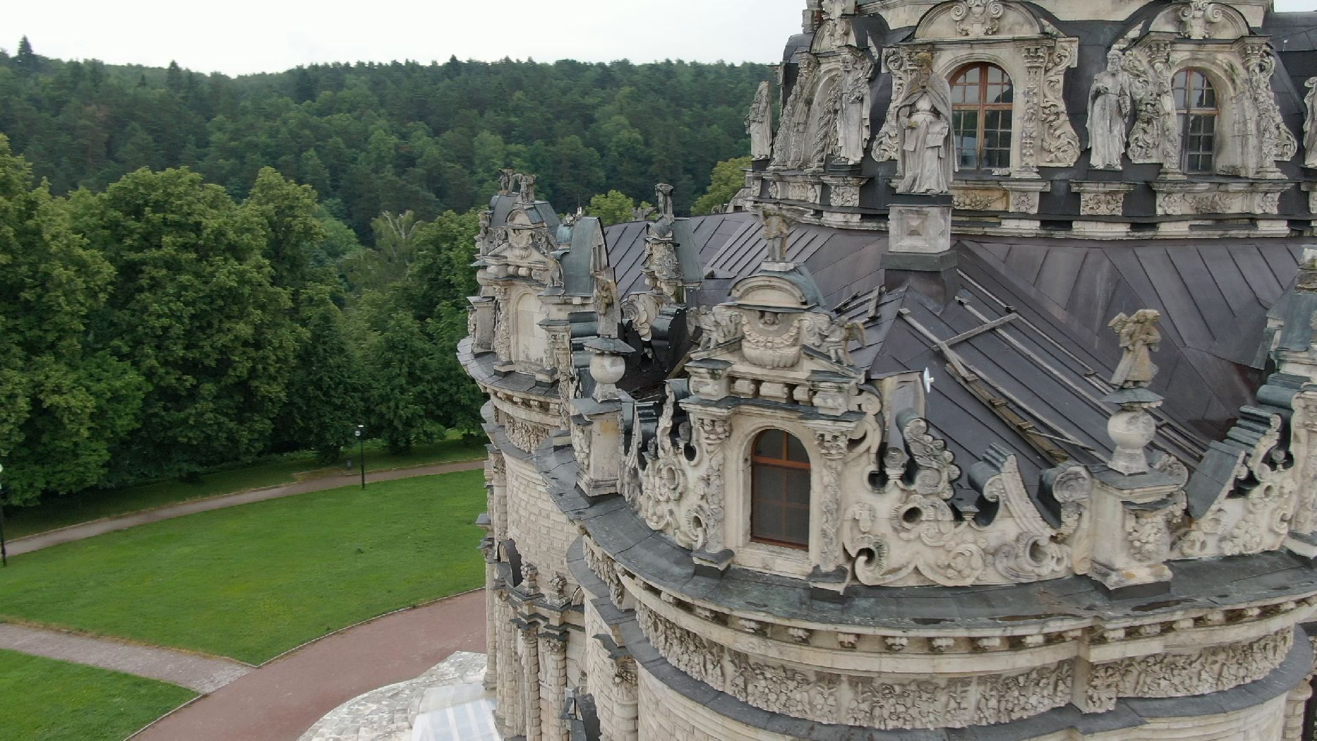 дубровицы, подольск, церковь,видео с коптера,