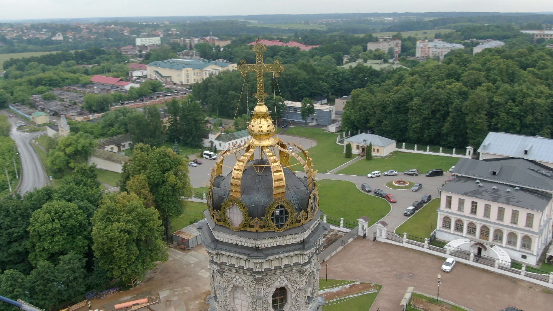 дубровицы, подольск, церковь,видео с коптера,