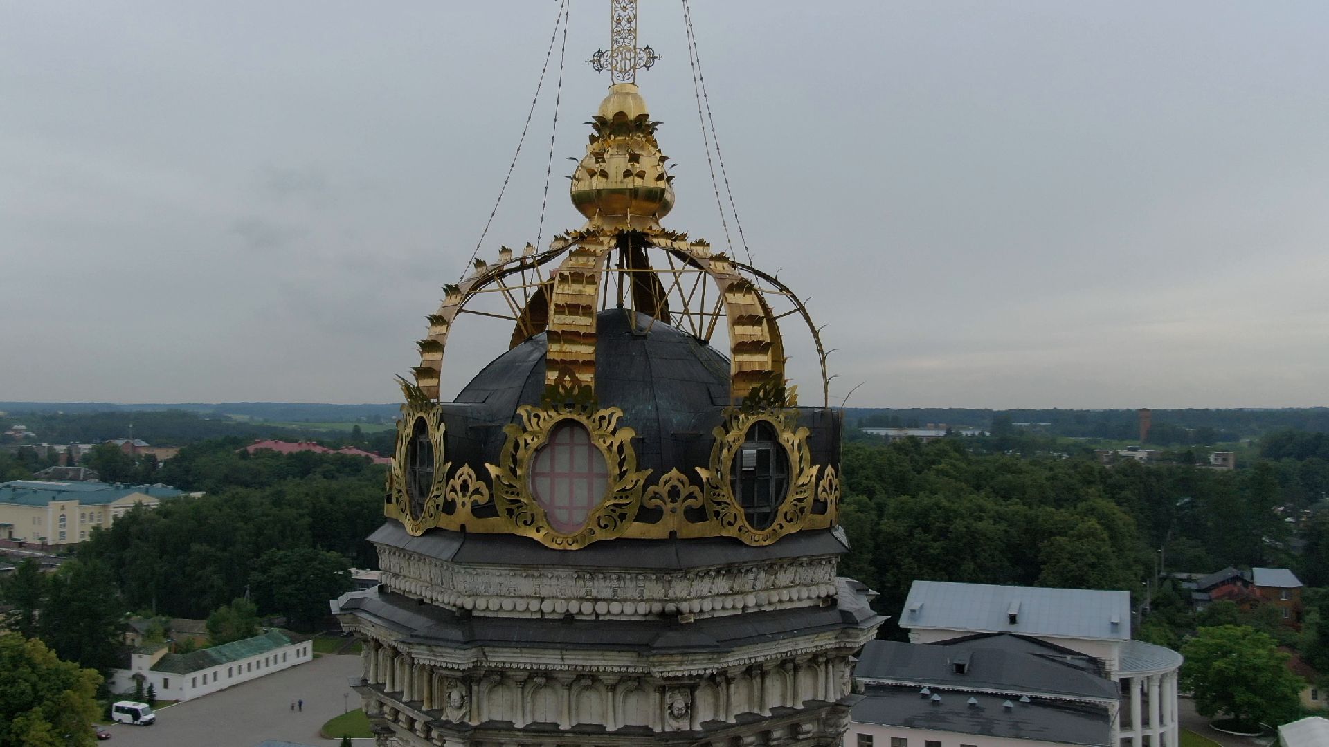 дубровицы, подольск, церковь,видео с коптера,