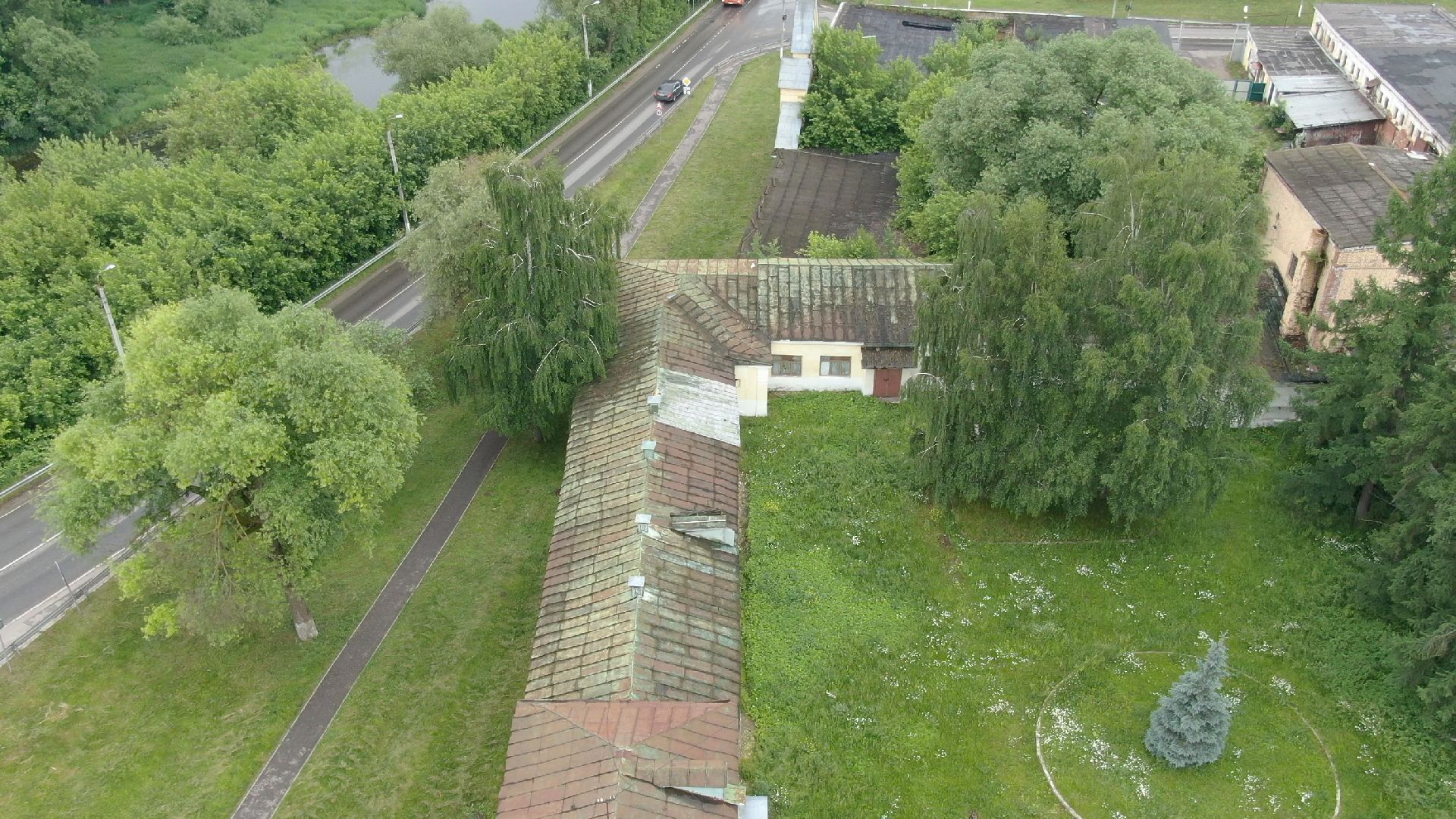 дубровицы, подольск, церковь,видео с коптера,