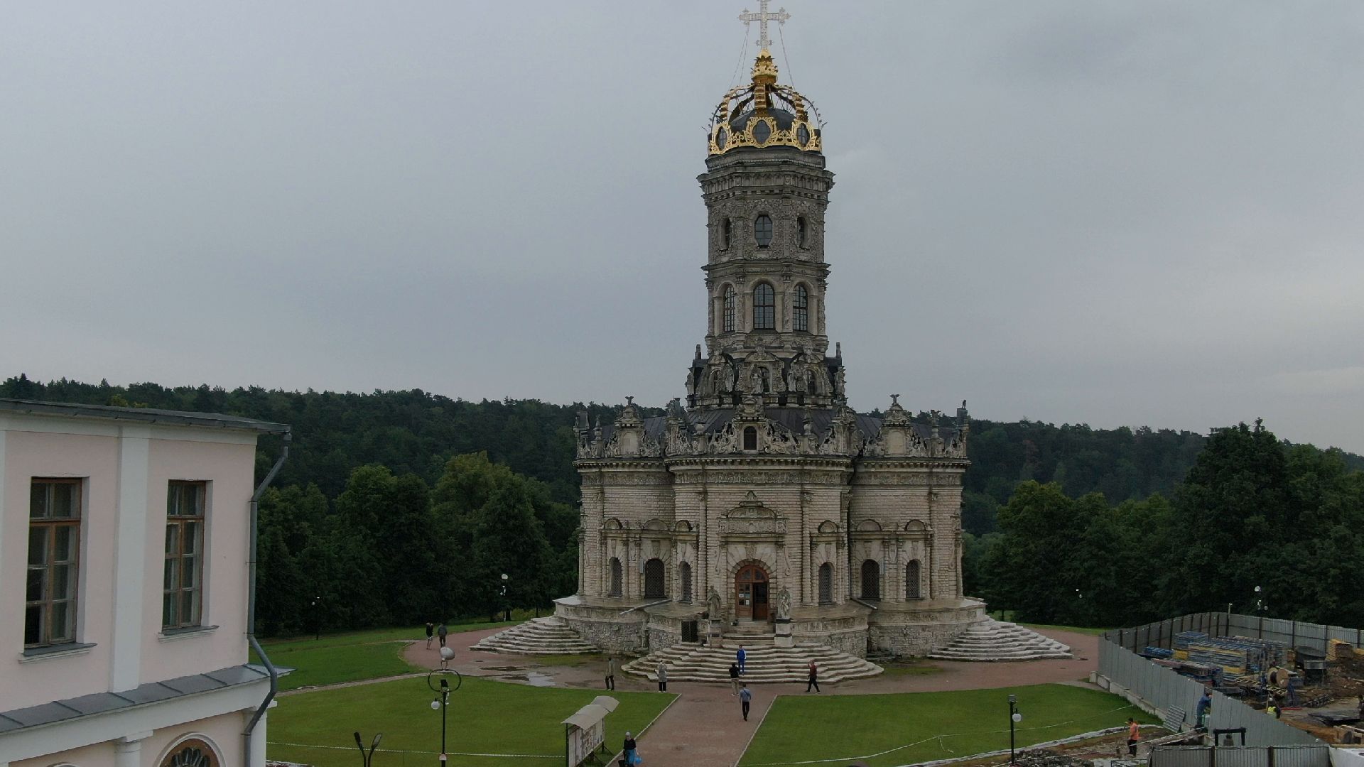 дубровицы, подольск, церковь,видео с коптера,