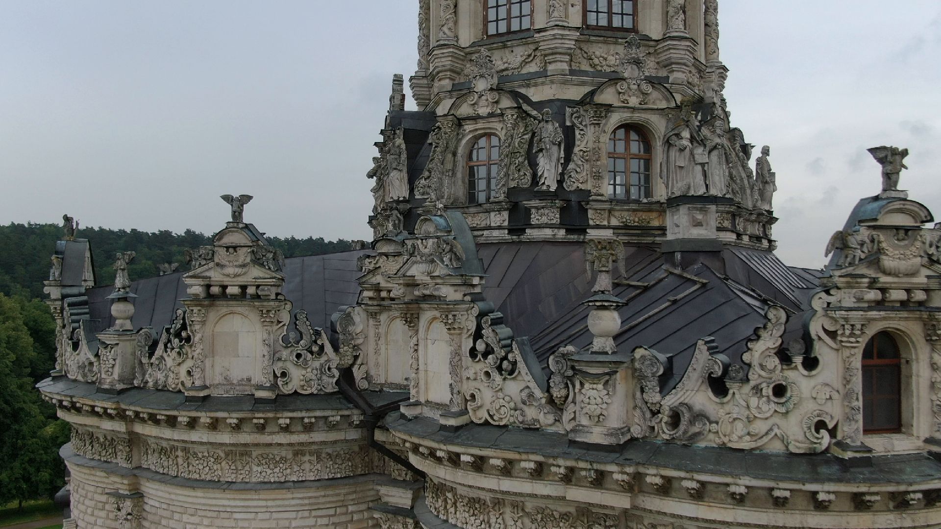 дубровицы, подольск, церковь,видео с коптера,