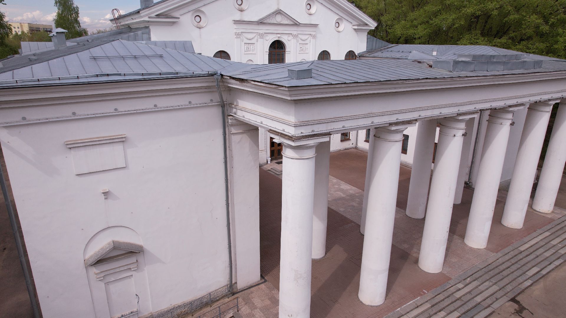 дом культуры, воскресенк,видео с коптера,