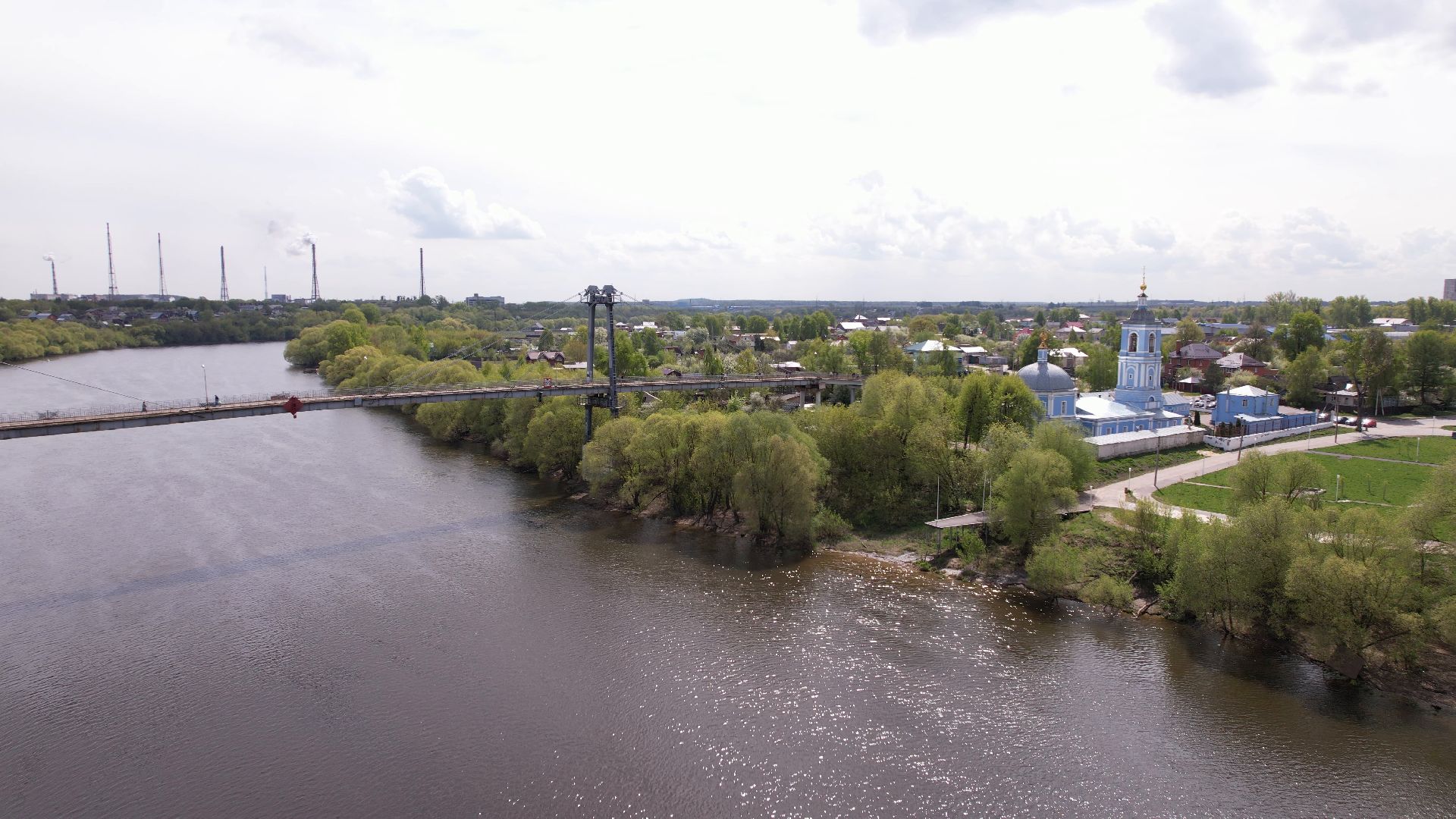 мост, воскресенск, новлянский,видео с коптера,