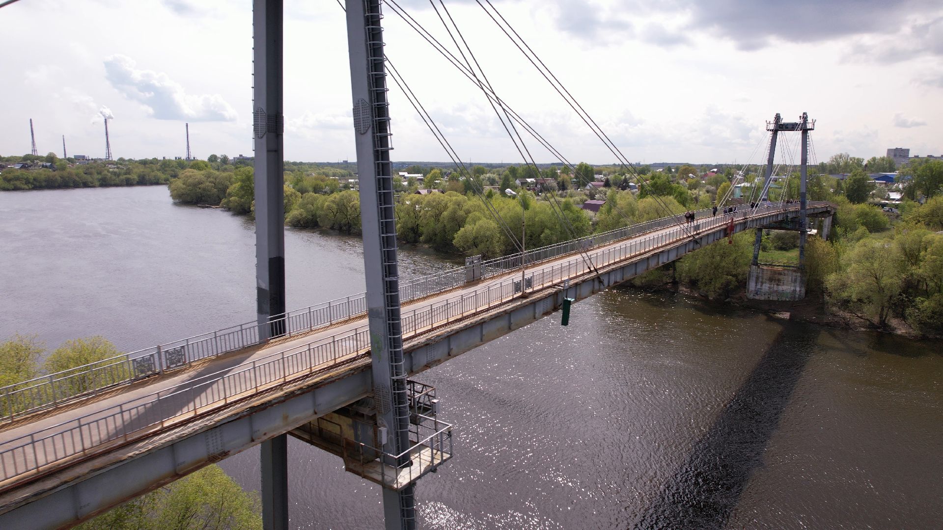 мост, воскресенск, новлянский,видео с коптера,