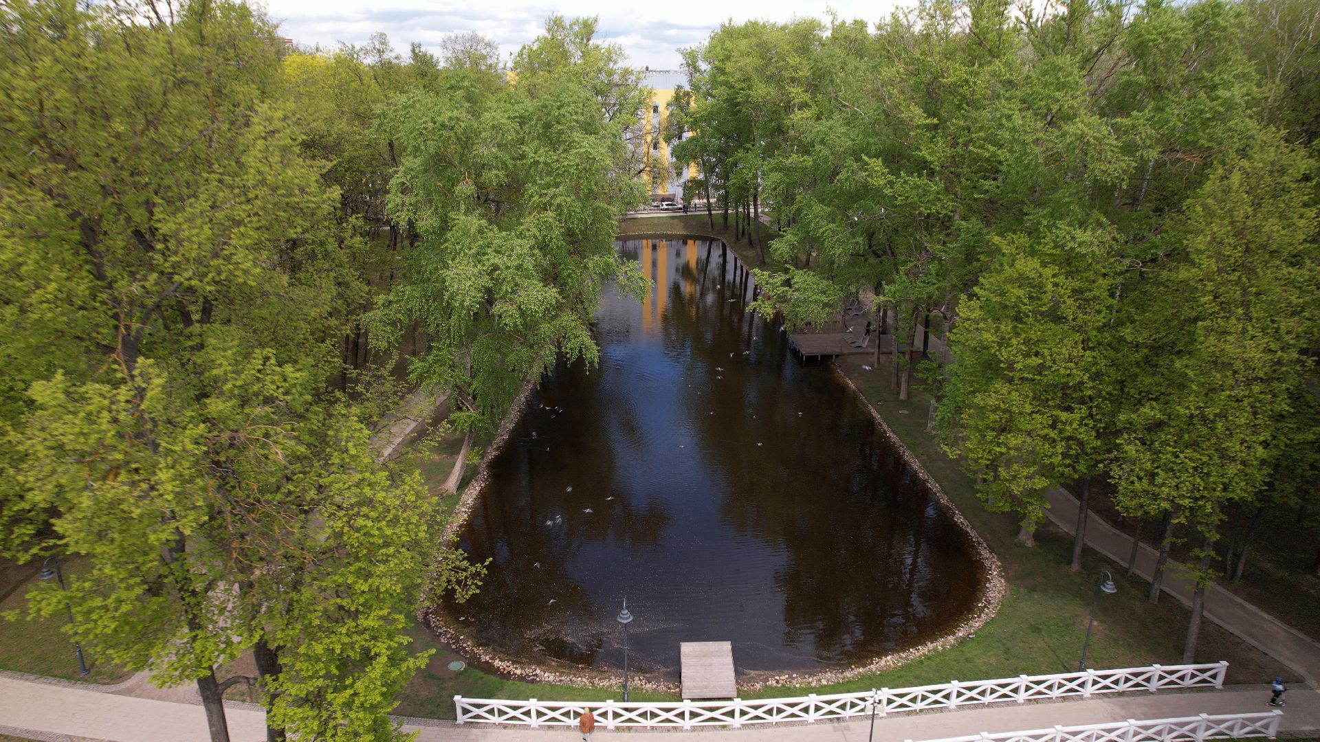 парк, кривякино, воскресенск,видео с коптера,