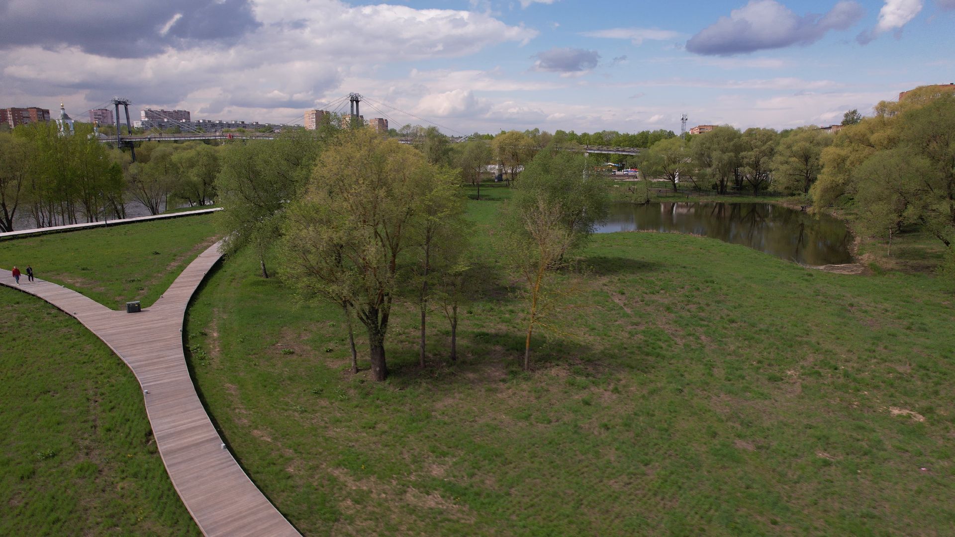 парк, кривякино, воскресенск,видео с коптера,