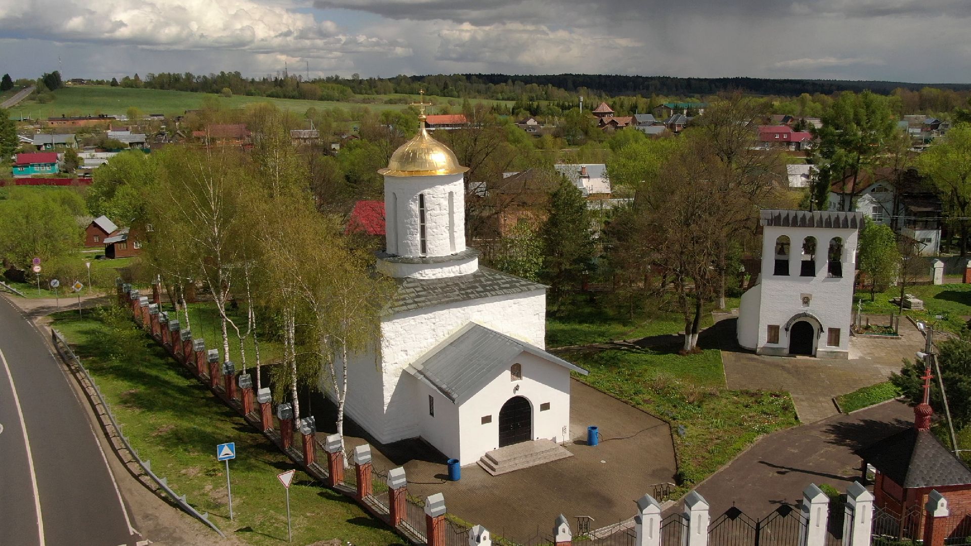каменское, храм, наро-фоминск,видео с коптера,
