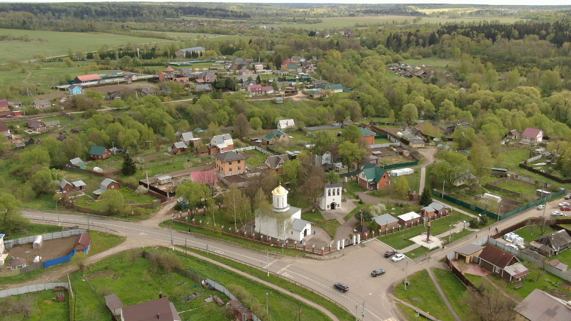 каменское, храм, наро-фоминск,видео с коптера,