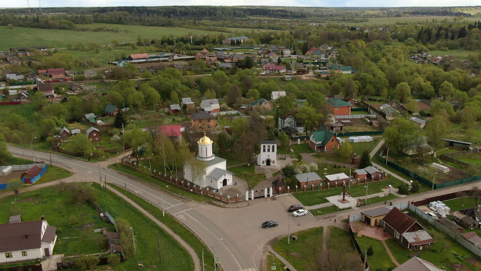 каменское, храм, наро-фоминск,видео с коптера,