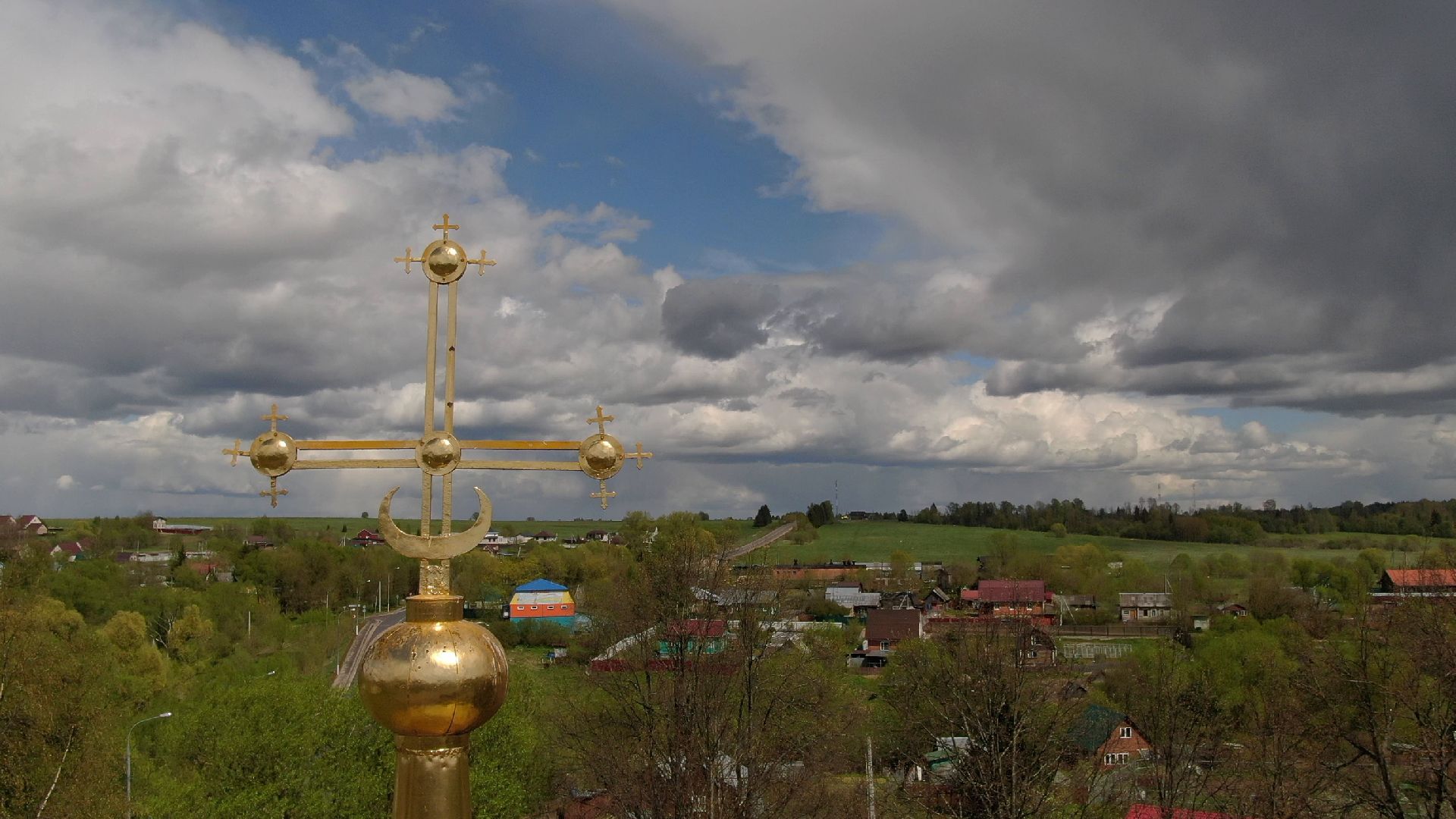 каменское, храм, наро-фоминск,видео с коптера,