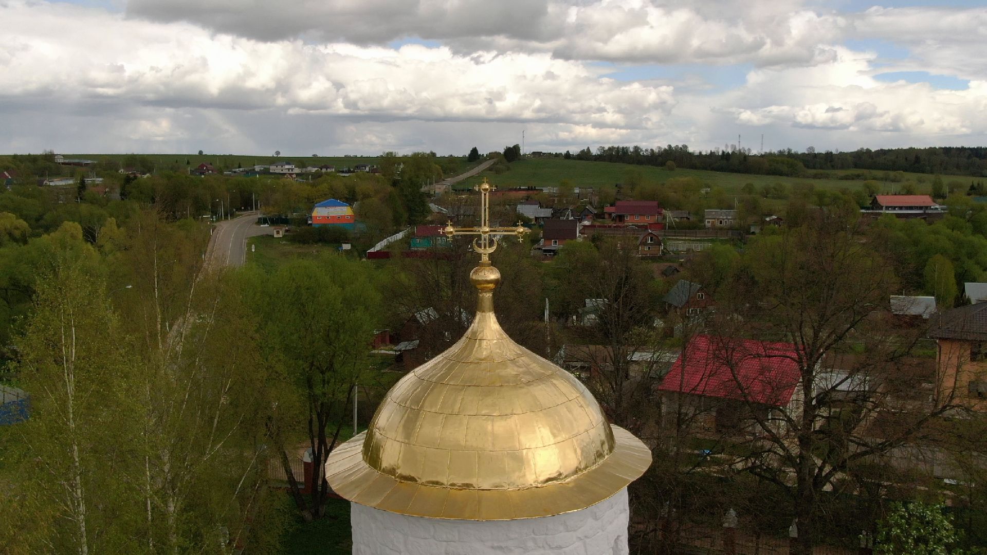 каменское, храм, наро-фоминск,видео с коптера,