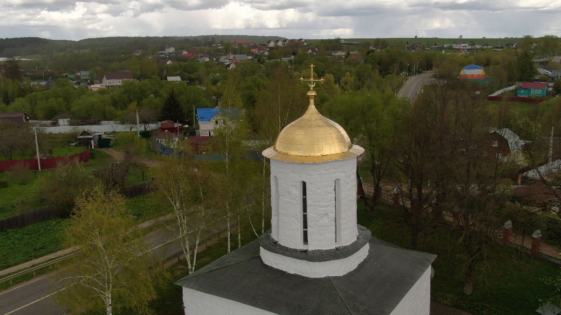 каменское, храм, наро-фоминск,видео с коптера,