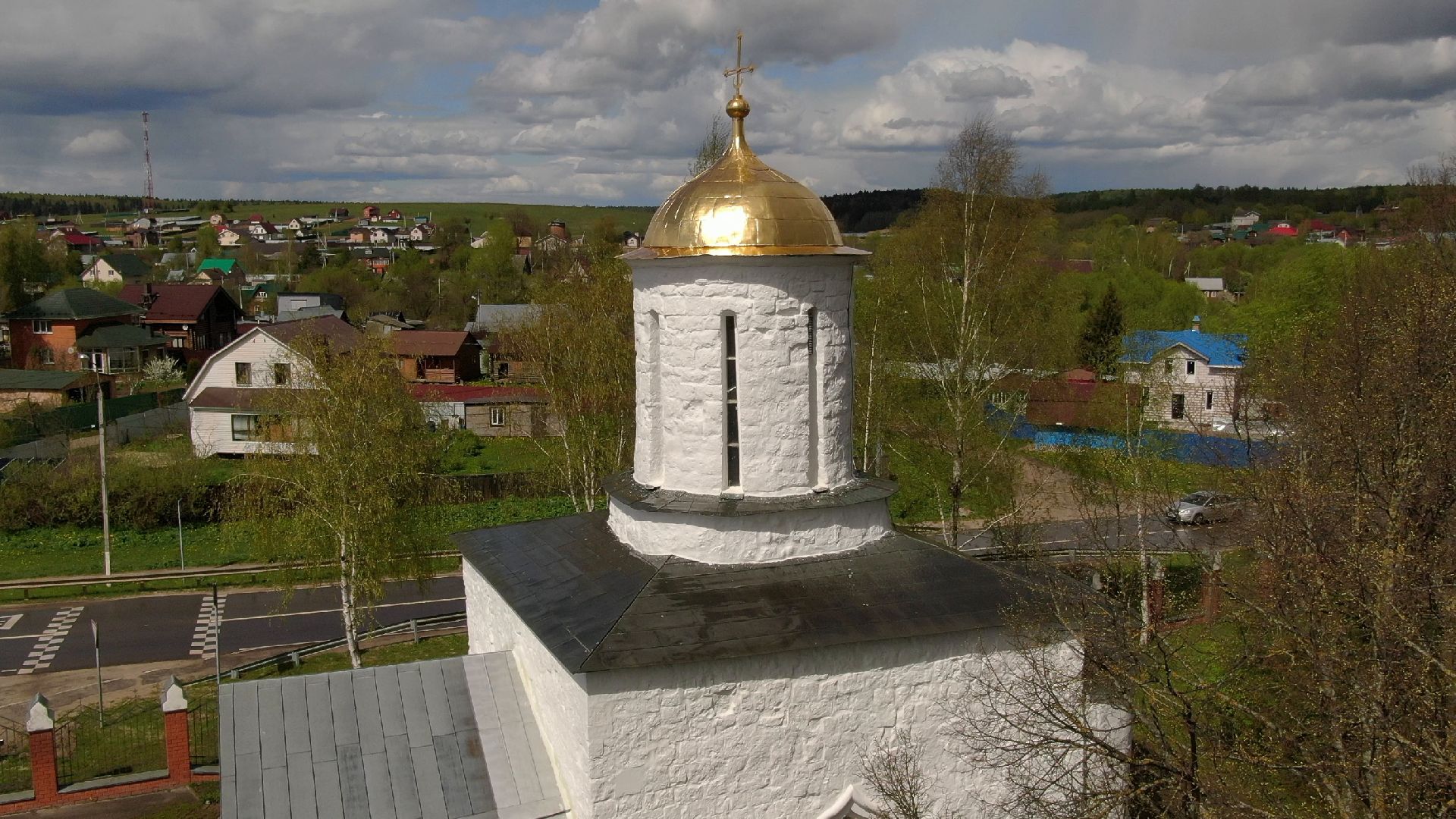 каменское, храм, наро-фоминск,видео с коптера,