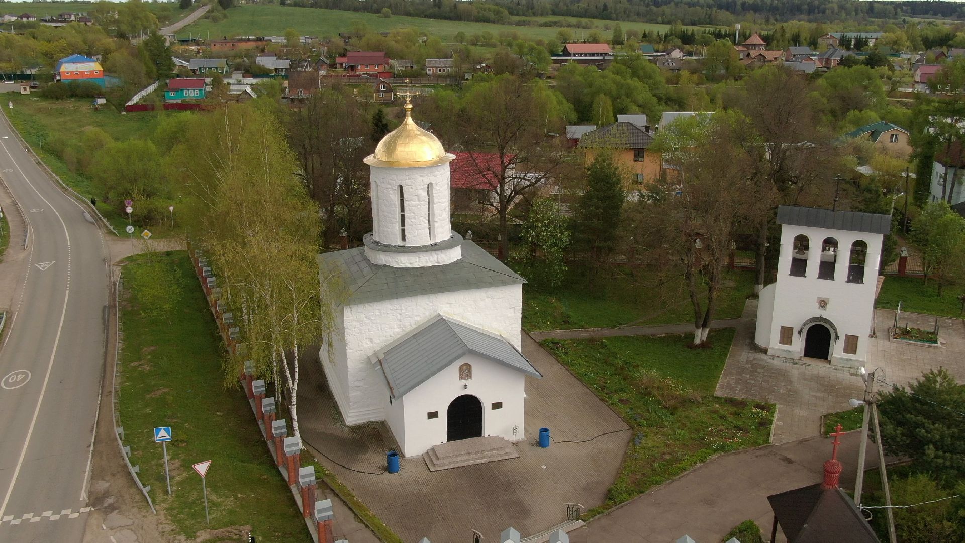 каменское, храм, наро-фоминск,видео с коптера,