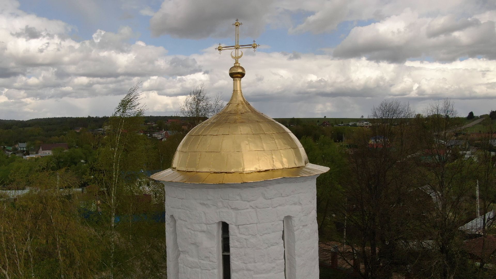 каменское, храм, наро-фоминск,видео с коптера,