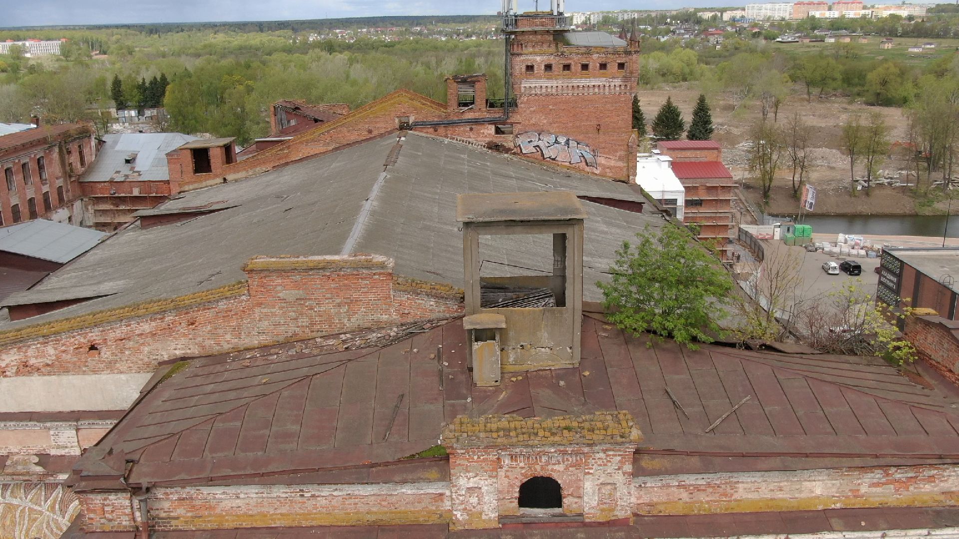 фабрика, наро-фоминск, строительство,видео с коптера,