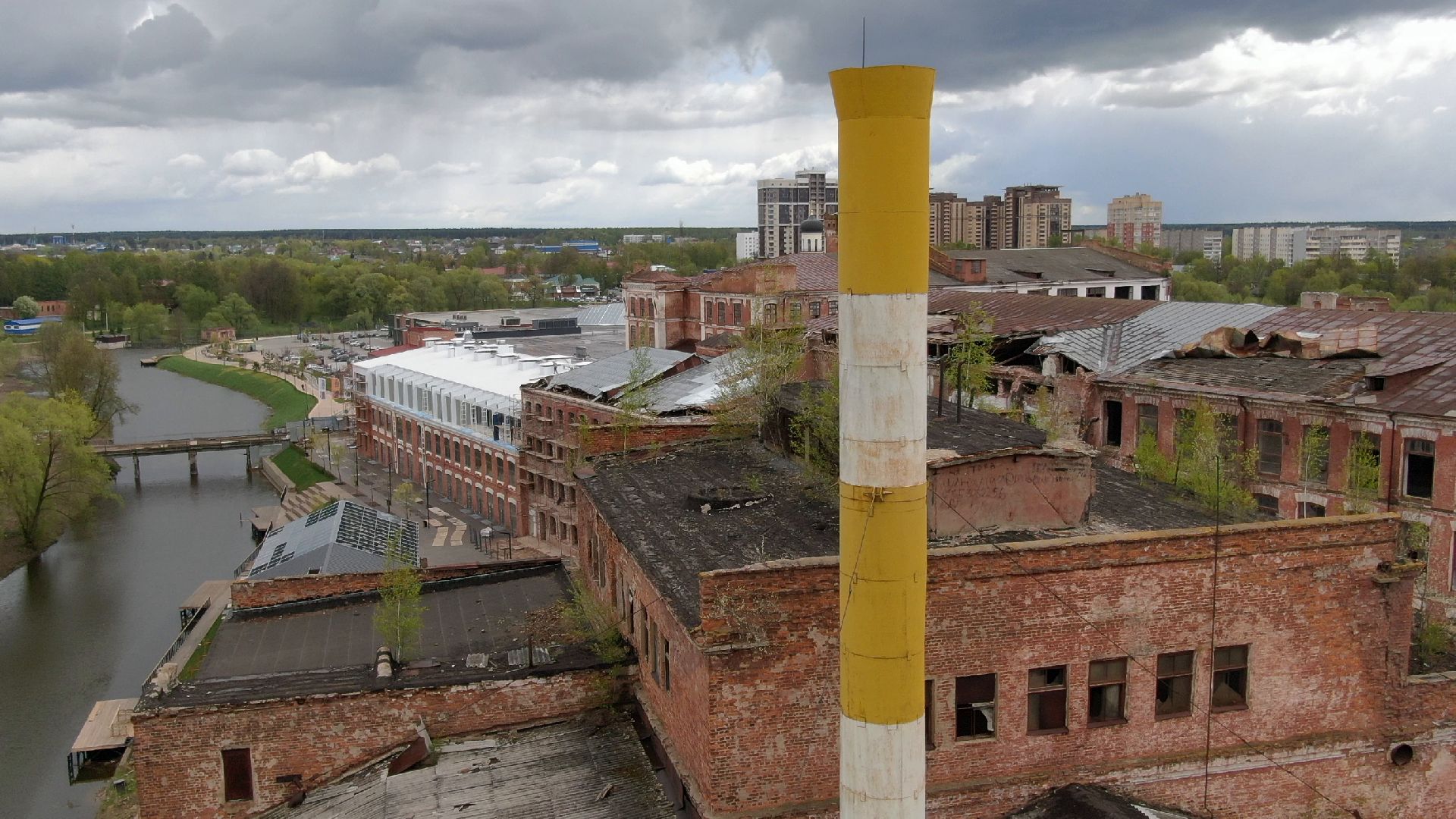 фабрика, наро-фоминск, строительство,видео с коптера,