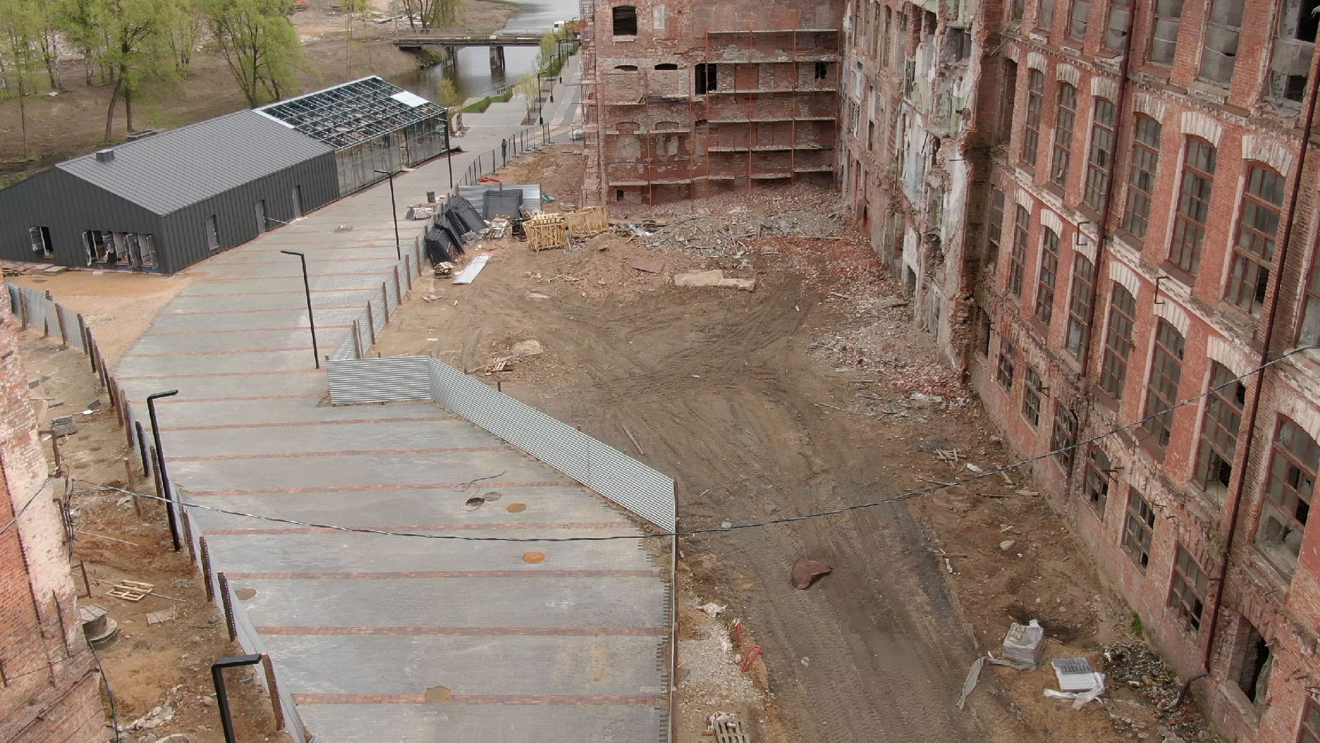 фабрика, наро-фоминск, строительство,видео с коптера,