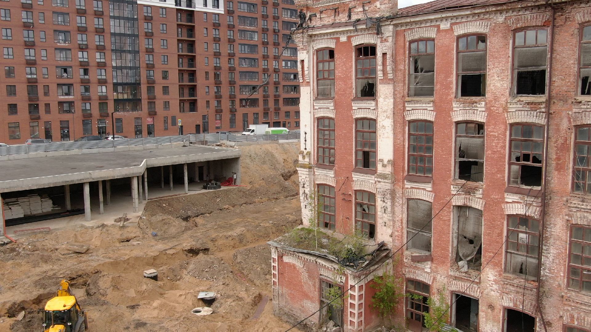 фабрика, наро-фоминск, строительство,видео с коптера,