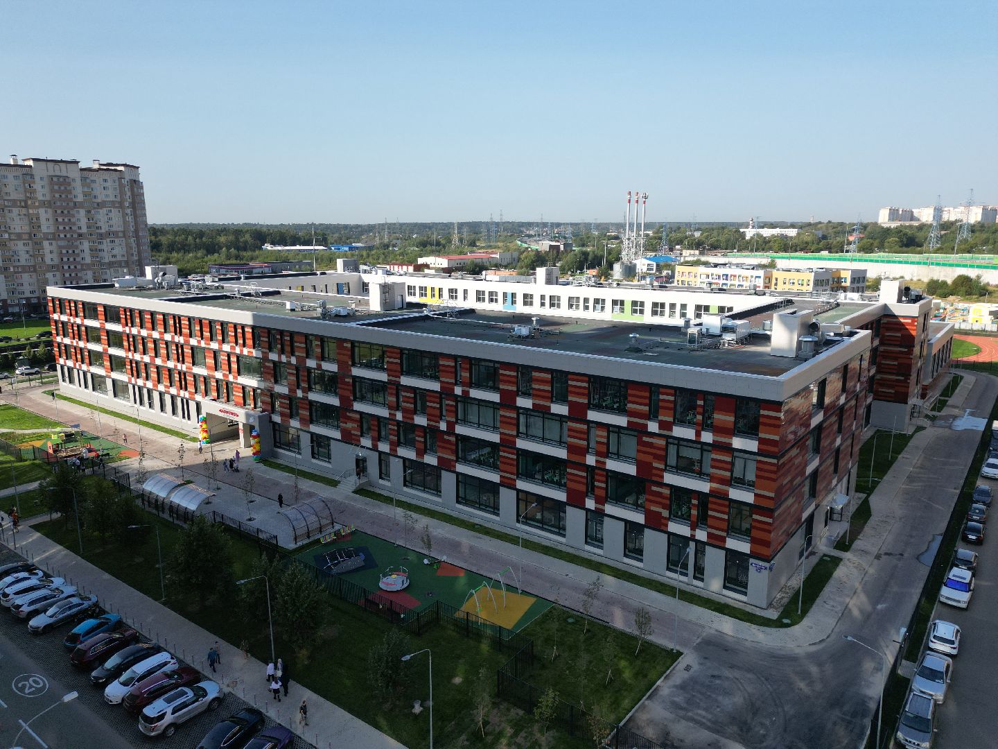 школа, одинцово, багратион,видео с коптера,