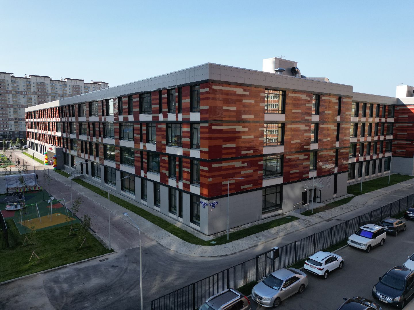 школа, одинцово, багратион,видео с коптера,