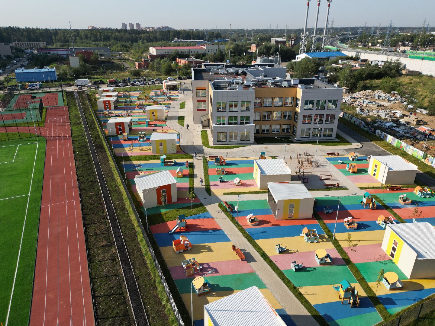 школа, одинцово, багратион,видео с коптера,