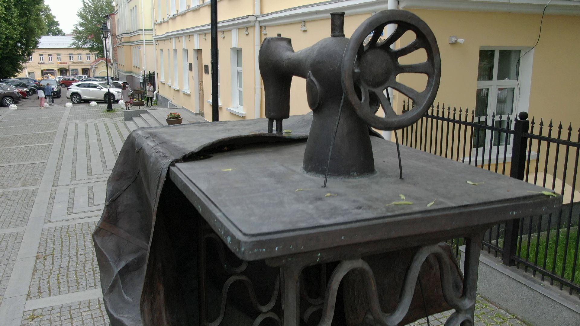 зингер, памятник, подольск,видео с коптера,