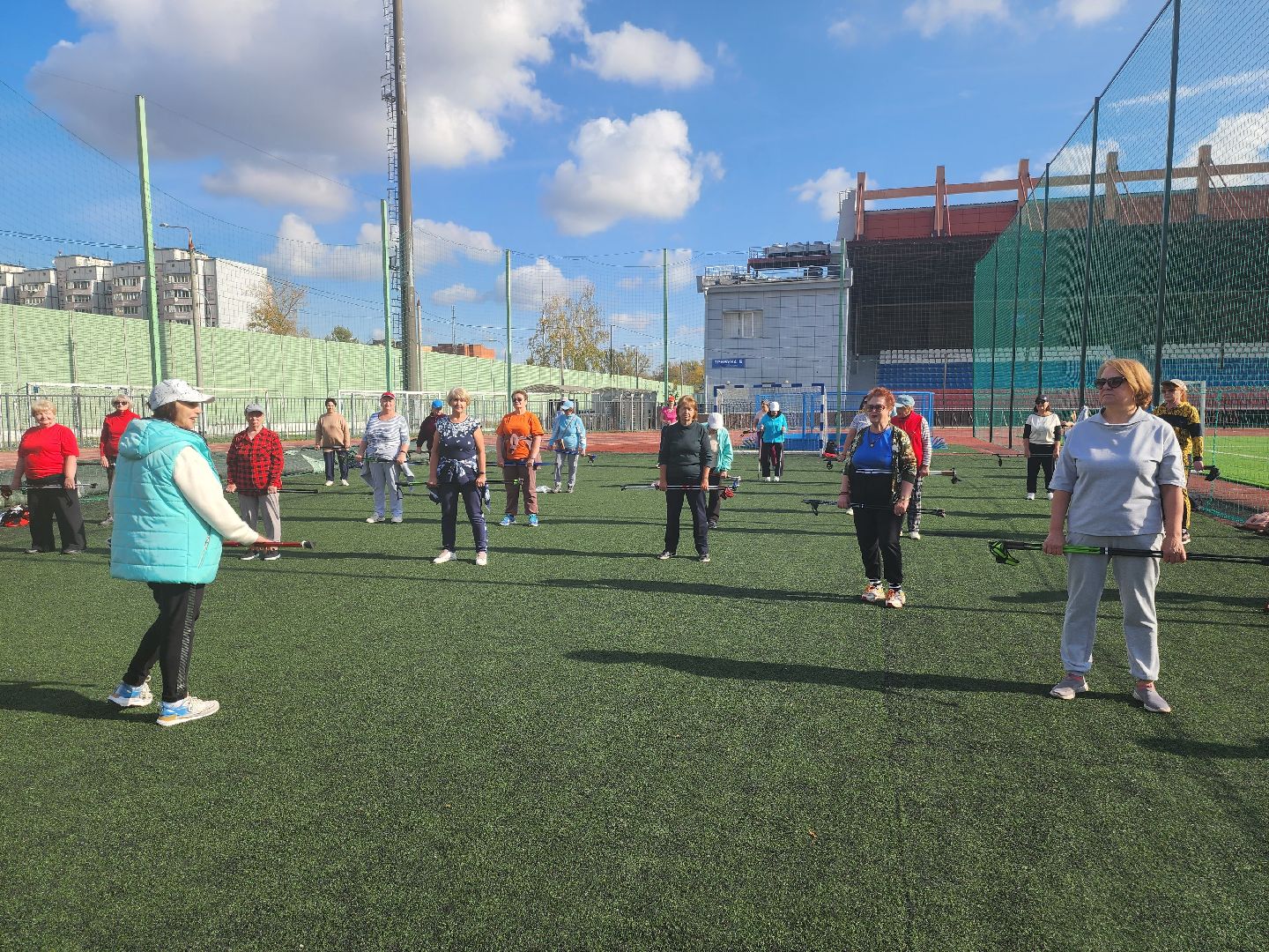 долгопрудный, ФСК Салют, скандинавская ходьба, скандинавы, забег имени Пацаева,