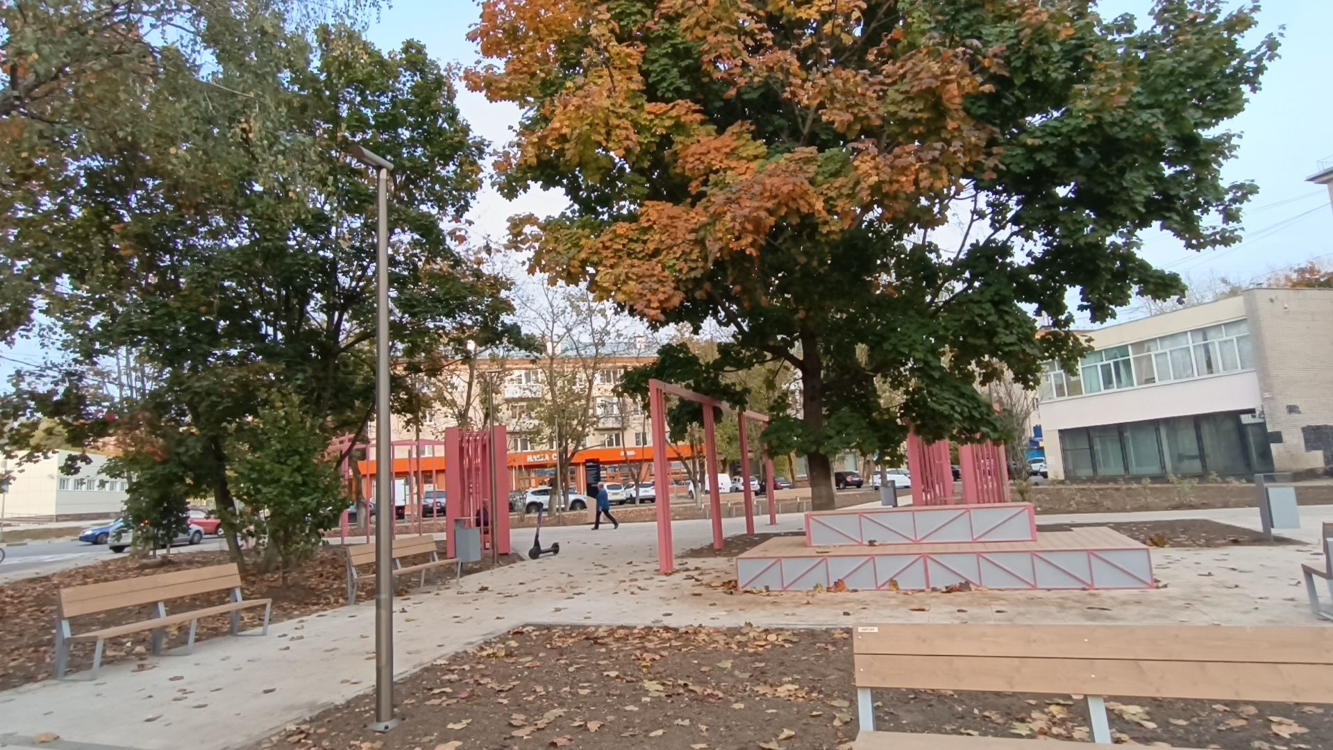 лобня, сквер, благоуйстройство,