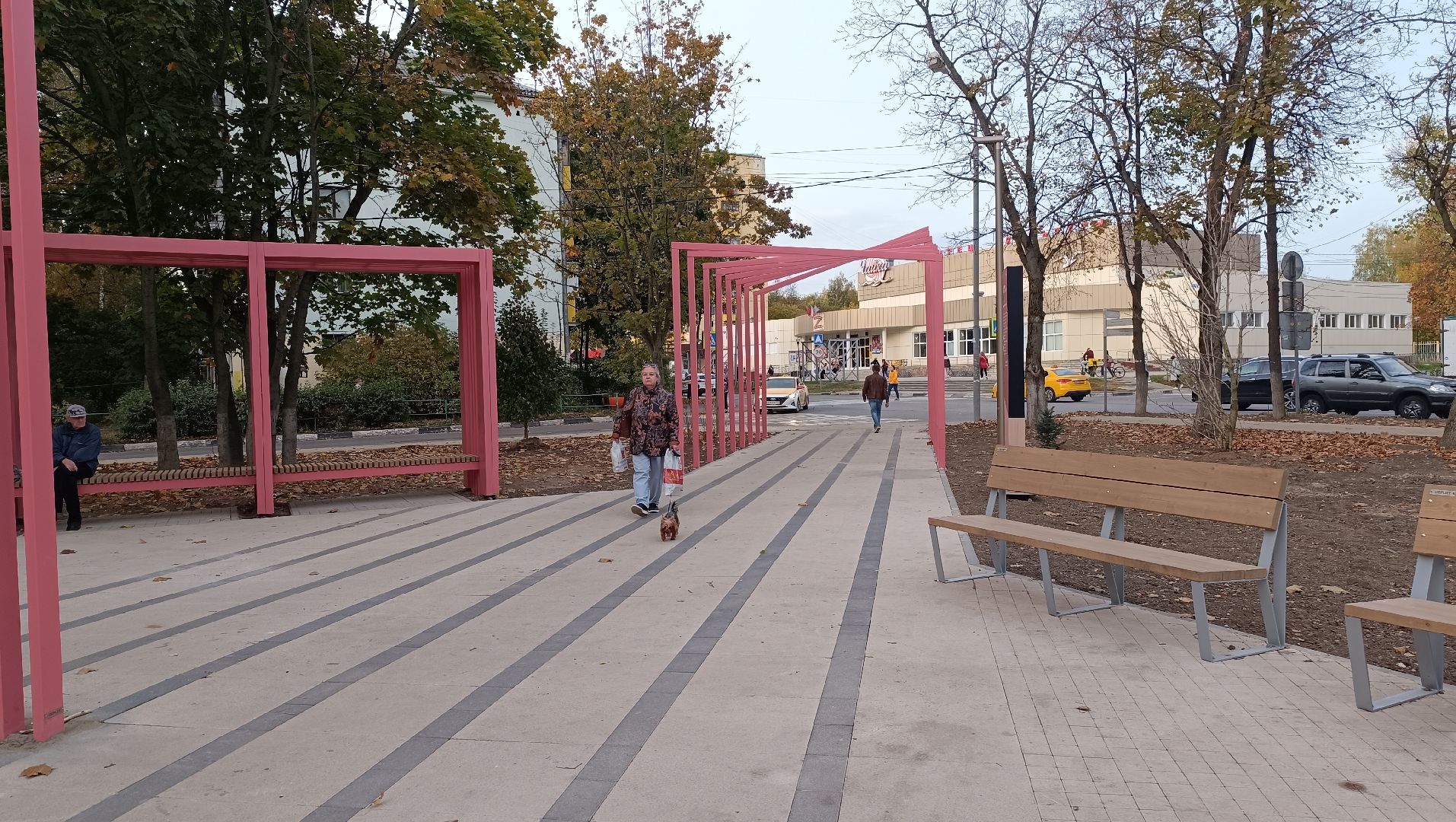 лобня, сквер, благоуйстройство,