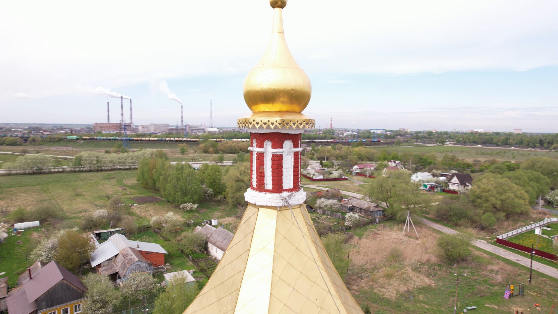 воскресенск, церковь, храм,видео с коптера,